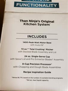 Ninja Professional Plus BN800 1400 Watts Auto-iQ Kitchen System